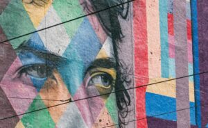 Photo Colorful mural