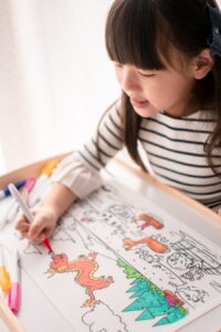 Photo "Elementary Explorers: How Coloring Helps Kids Improve Handwriting Skills"