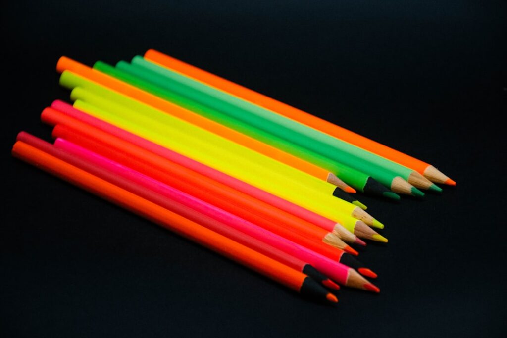 Photo Glowing markers
