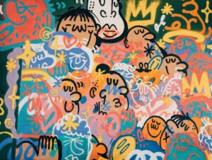Photo Colorful paintings