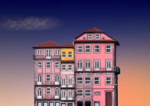 Photo Architecture-Themed Coloring Books