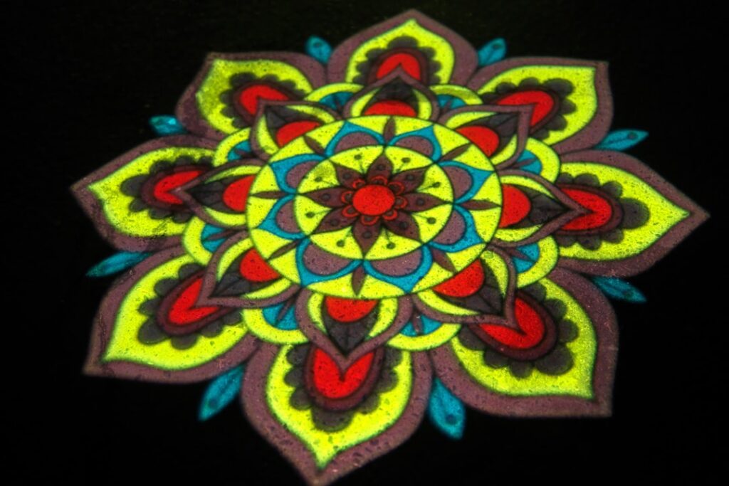 Photo Mindfulness Through Intricate Mandala Coloring