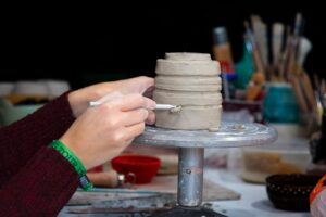 Photo Toddler Tots: Happy Hands Making Simple Clay Shapes