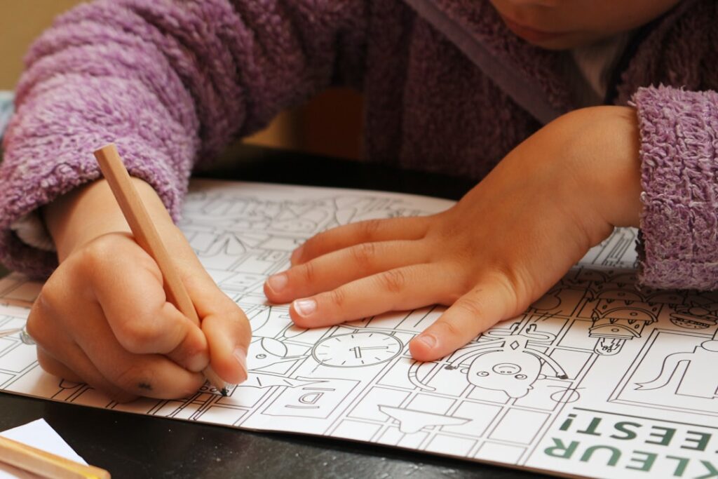 Toddler Tots: My First Coloring Page of a Giant Sun