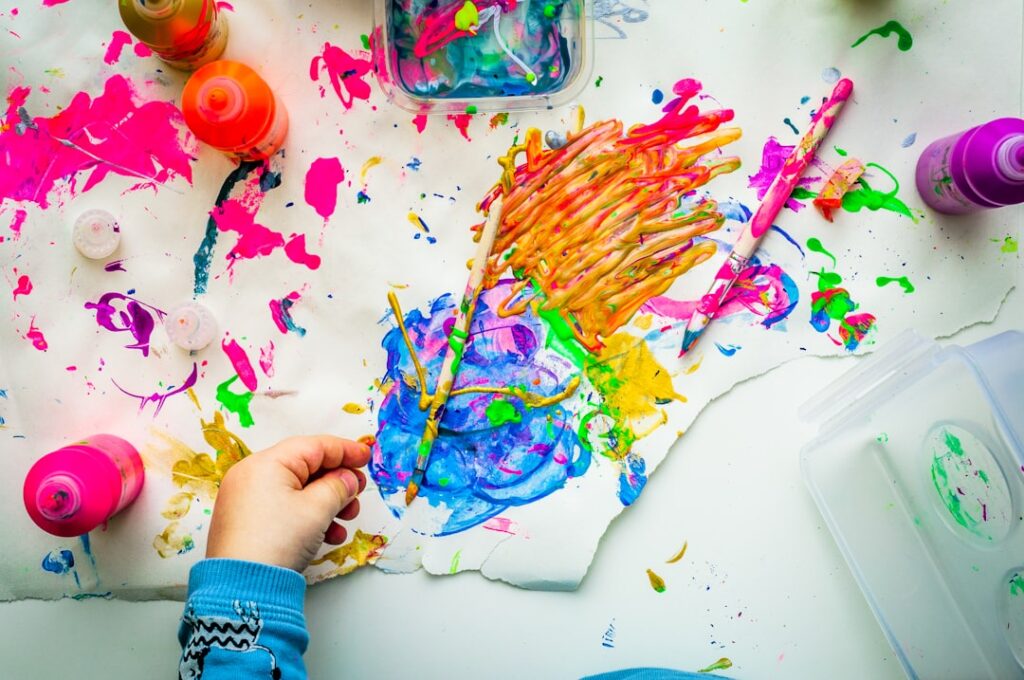 Preschool Playtime: How Finger Painting Helped Lily Learn Her ABCs