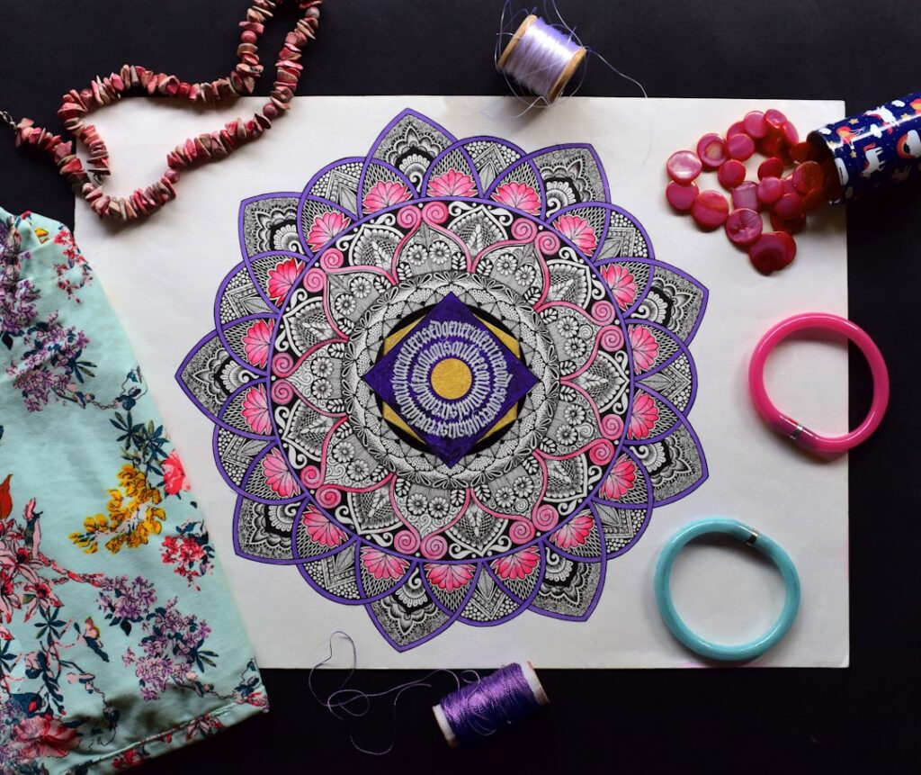 Adult Explorers: Finding Flow Through Intricate Mandalas and Mindfulness